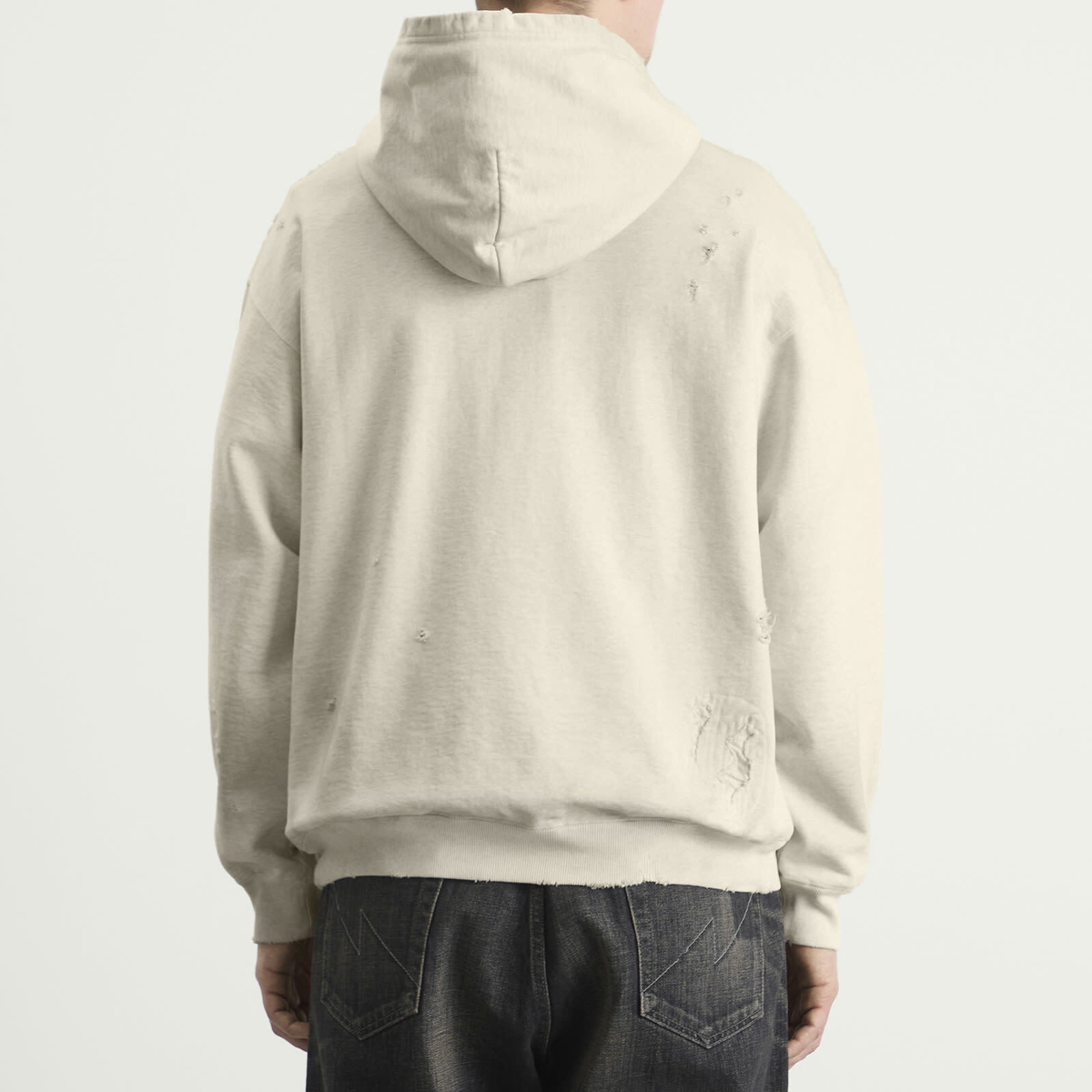 Neighborhood Men's Embroidered Savage Hoodie in Oatmeal
