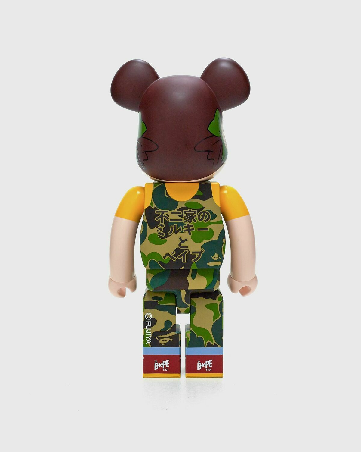 Medicom Bearbrick 1000% Bape X Peko Chan Green Multi Toys