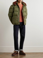 RRL - Padded Recycled-Shell Hooded Jacket - Green