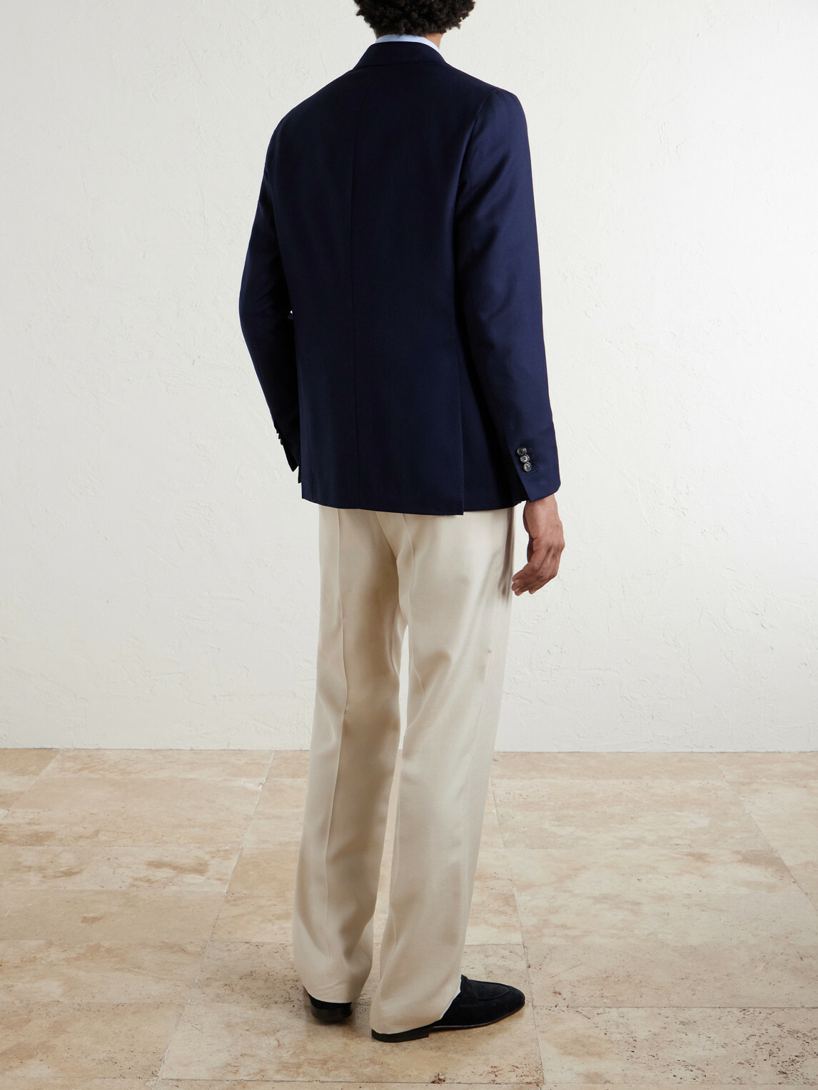 De Petrillo - Wool-Hopsack Blazer - Blue
