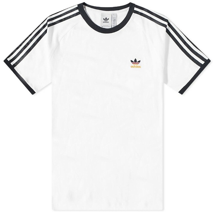 Photo: Adidas Men's 3 Stripe 'Germany' Tee​ in White/Black