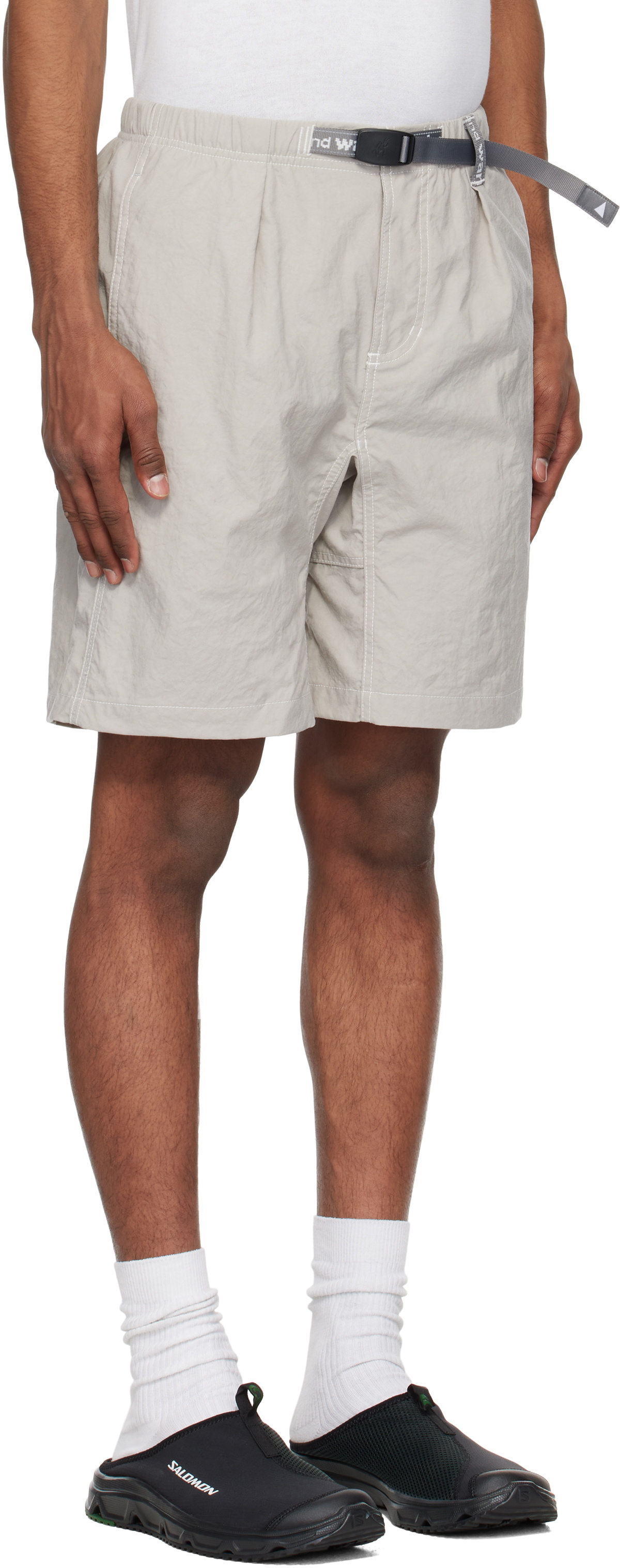 and wander Gray Gramicci Edition Nylon G Shorts
