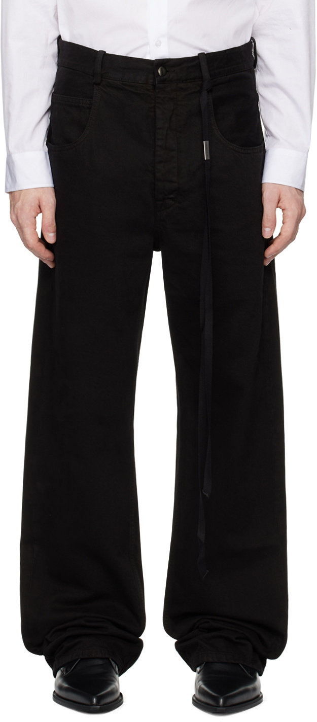 Ann Demeulemeester Black Ronald 5 Pocket Comfort Jeans Ann