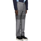 Sunnei Grey Paneled Straight Trousers