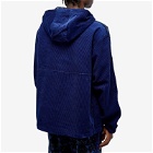 Adidas Men's Corduroy Hoodie in Dark Blue