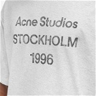 Acne Studios Men's Exford 1996 Logo T-Shirt in Pale Grey Melange