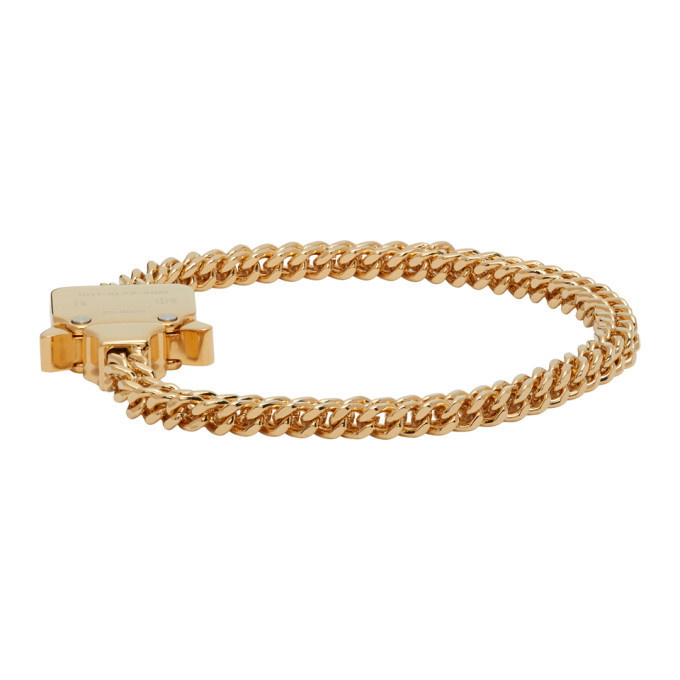 1017 ALYX 9SM Gold Mini Cubix Bracelet 1017 ALYX 9SM