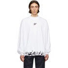 We11done White WD Logo Sweater