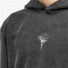 Han Kjobenhavn Men's Rose Cropped Hoodie in Dark Grey