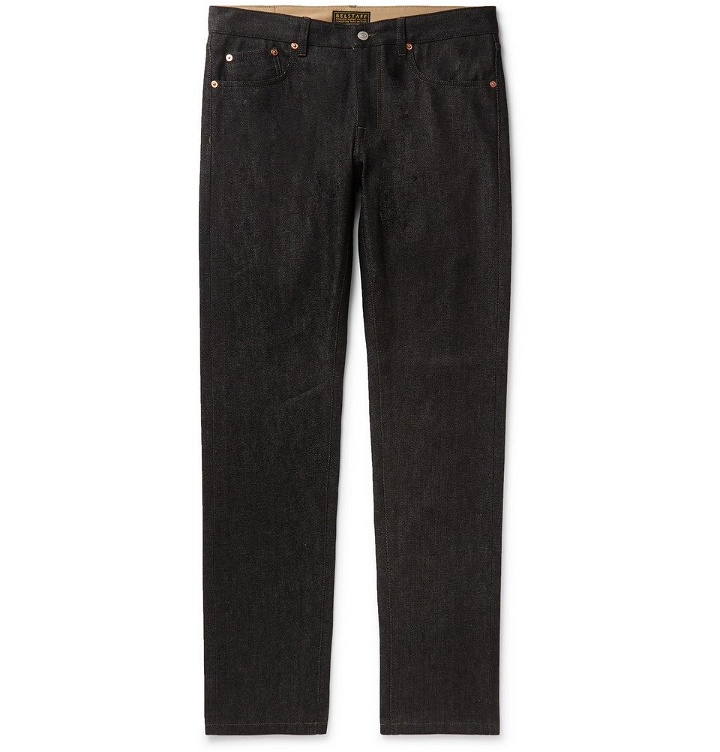 Photo: Belstaff - Longton Slim-Fit Selvedge Denim Jeans - Black