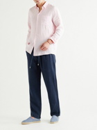 Vilebrequin - Pacha Wide-Leg Linen Drawstring Trousers - Blue