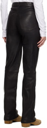 rag & bone Black Harlow Leather Pants