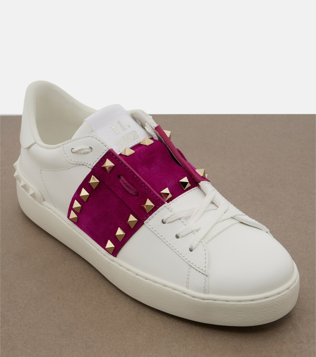 Valentino Garavani Rockstud Untitled leather sneakers