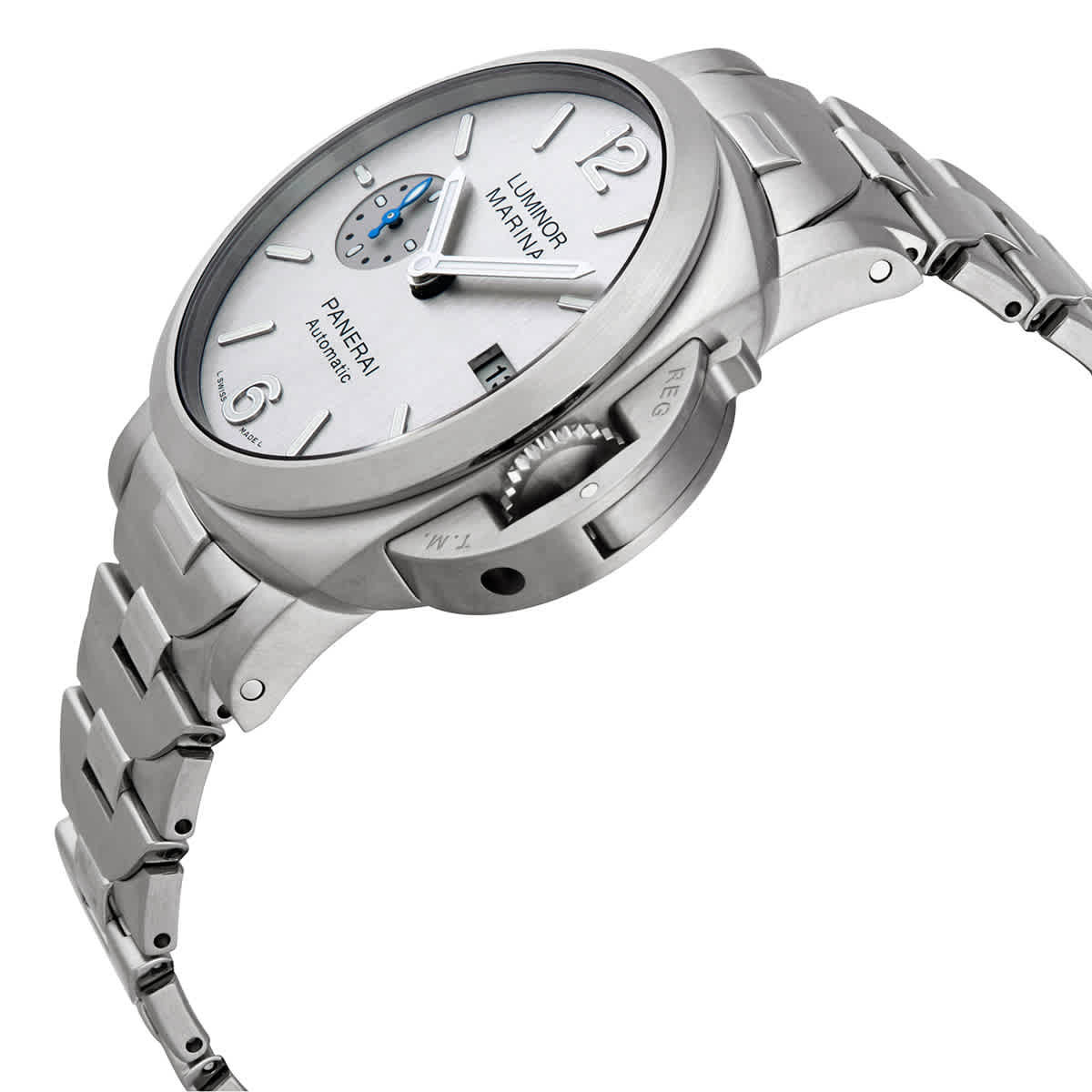 Panerai Luminor 1950 Automatic Silver Dial Mens 42 mm Watch PAM00977