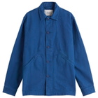 Foret Men's Berry Canvas Overshirt in Blue