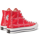 Converse - JW Anderson 1970s Chuck Taylor All Star Logo-Printed Canvas High-Top Sneakers - Men - Red