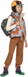 TINYCOTTONS Kids Blue Tiny Poodle Puffer Vest