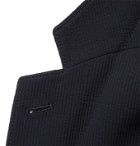 Giorgio Armani - Navy Slim-Fit Virgin Wool-Blend Seersucker Suit Jacket - Blue
