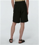 Comme des Garcons Homme - Wide-leg linen-blend shorts