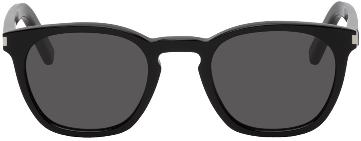 Photo: Saint Laurent Black Classic SL 28 Round Sunglasses