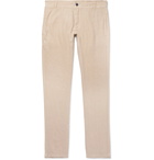 Vilebrequin - Panache Slim-Fit Slub Linen Trousers - Brown