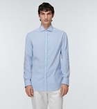 Brunello Cucinelli - Striped cotton-blend shirt