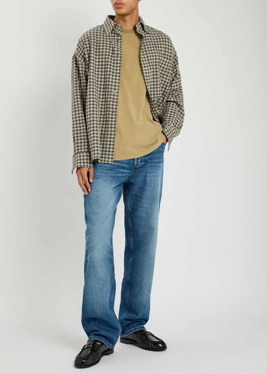A.P.C. Fairfax Washed Straight-leg Jeans Mid Blu