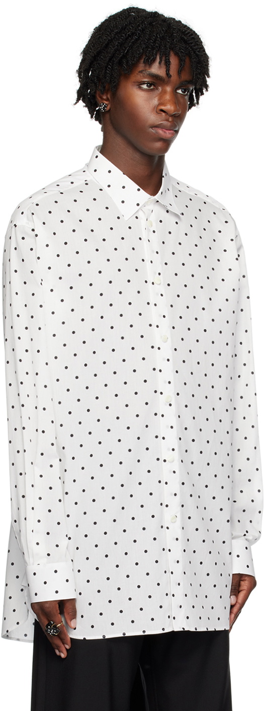 Marni White Polka Dot Shirt Marni