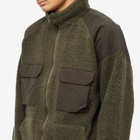 Nanamica Men's Vintage Wool Fleece Jacket in Sage Green