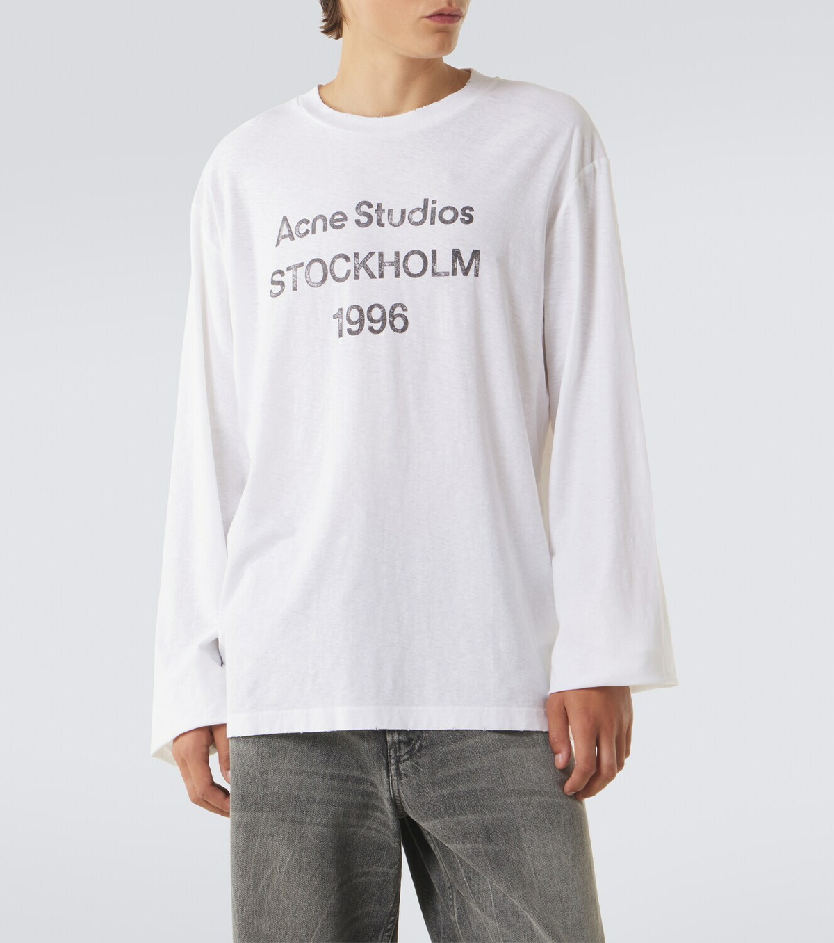 Acne Studios Logo cotton-blend jersey T-shirt