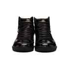 Saint Laurent Black Patent Court Classic SL/10H High-Top Sneakers