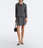Valentino Pinstripe virgin wool miniskirt