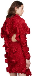 Feben Red Twist Blouse
