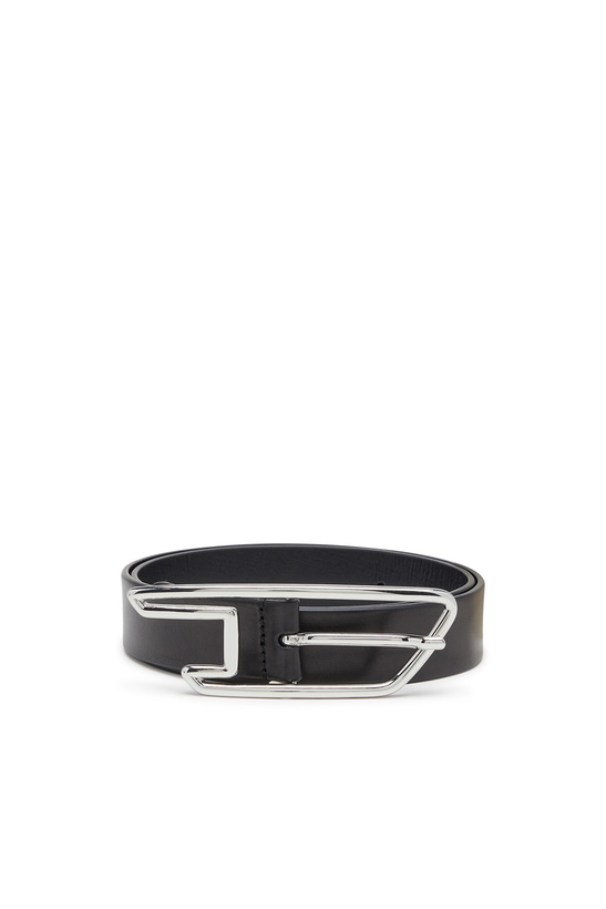 Photo: Diesel 3cm belt in pull-up leather - Belts Womens in Black