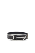 Diesel 3cm belt in pull-up leather - Belts Womens in Black