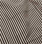 EQUIPMENT - Slim-Fit Striped Twill Shirt - Black