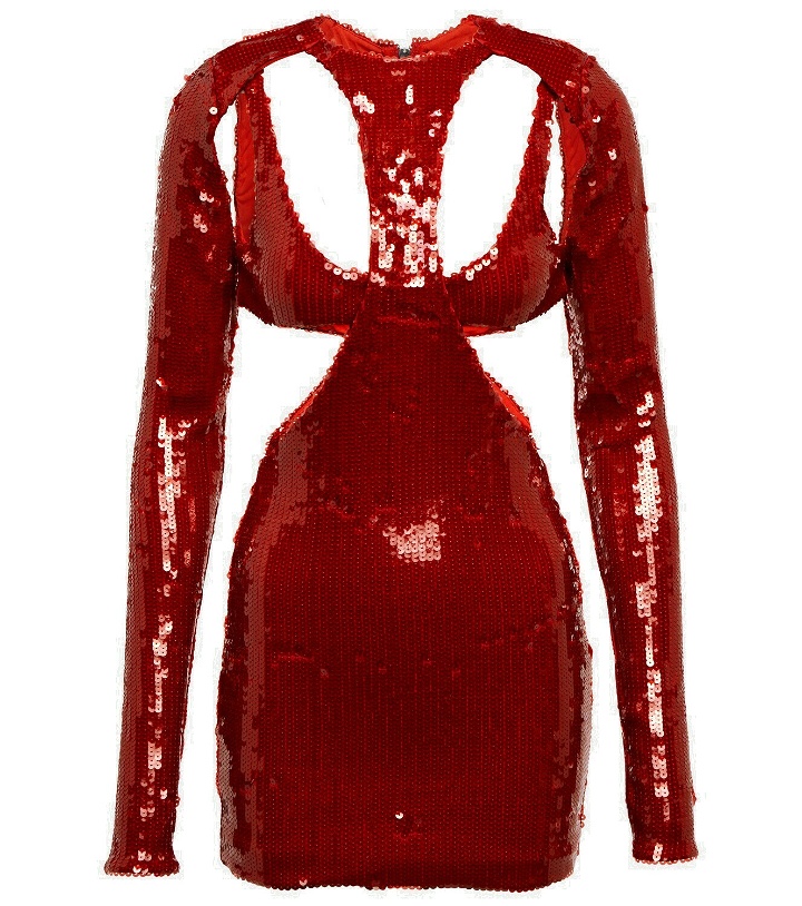 Photo: LaQuan Smith Sequined cutout minidress