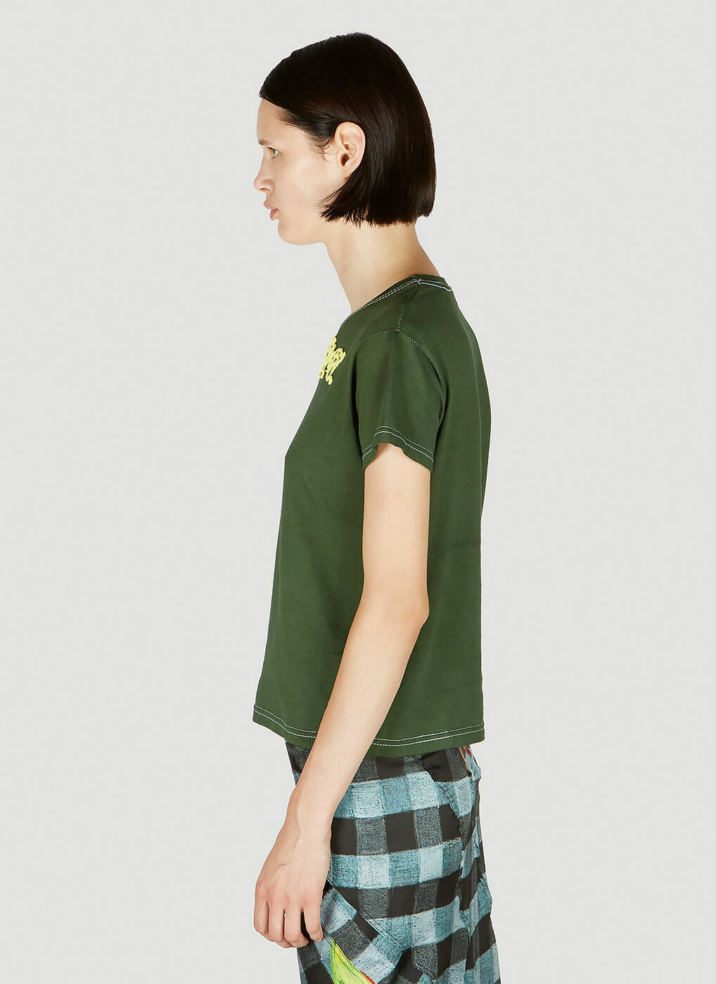 OTTOLINGER 売れ筋商品|||オットリンガー Tシャツ トップス レディース T-shirts Green Ottolinger - Logo T-Shirt in Green Ottolinger