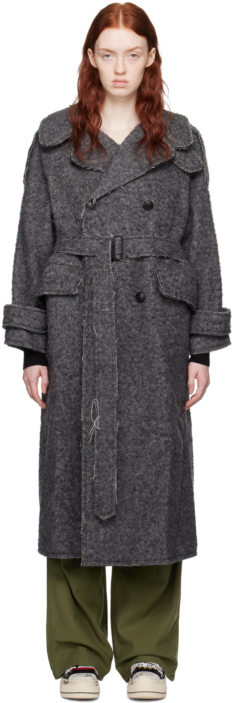 R13 Gray Jumbo Coat R13