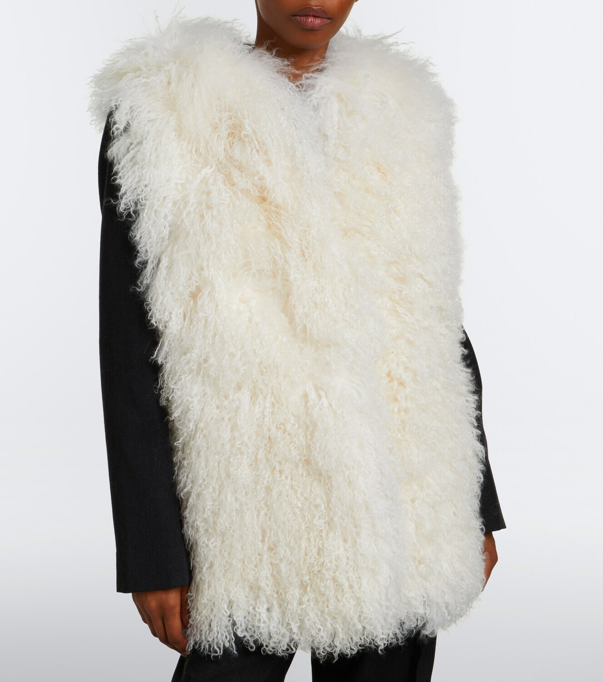 Yves Salomon Hooded shearling vest
