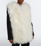 Yves Salomon Hooded shearling vest