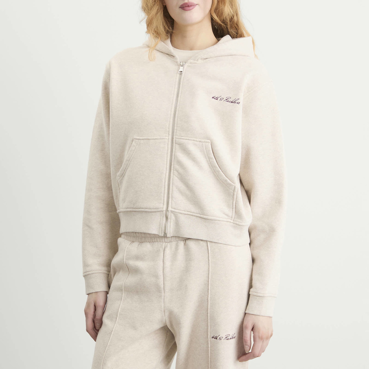 4th & Reckless Women's Collena Hoodie in Oatmeal