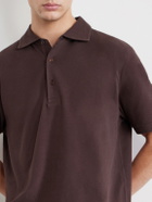 Frescobol Carioca - Luca Organic Cotton Piqué Polo Shirt - Brown