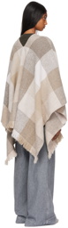 Lauren Manoogian Beige & Off-White Cape Jacket