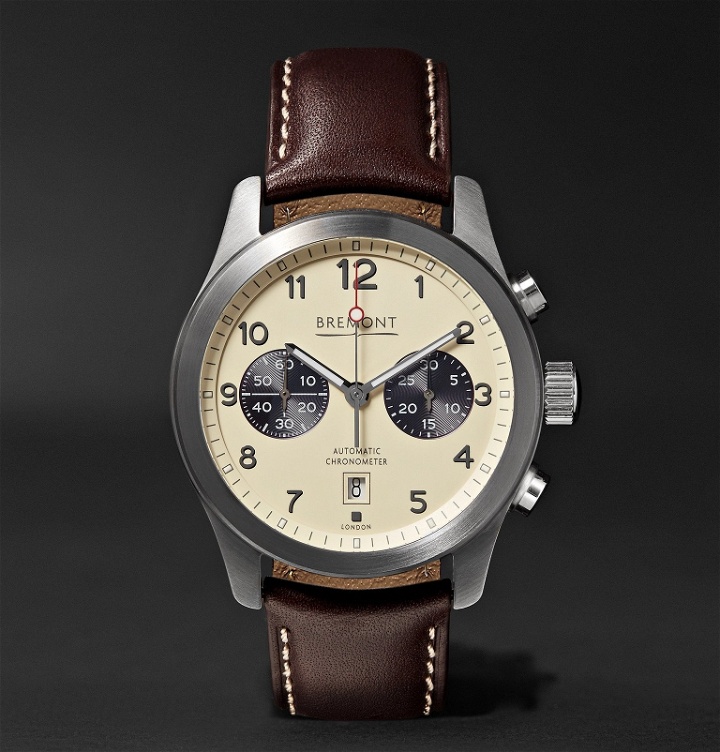 Photo: Bremont - ALT1-Classic/CR Automatic Chronograph 43mm Stainless Steel and Leather Watch, Ref. No. ALT1-C/CR - Neutrals