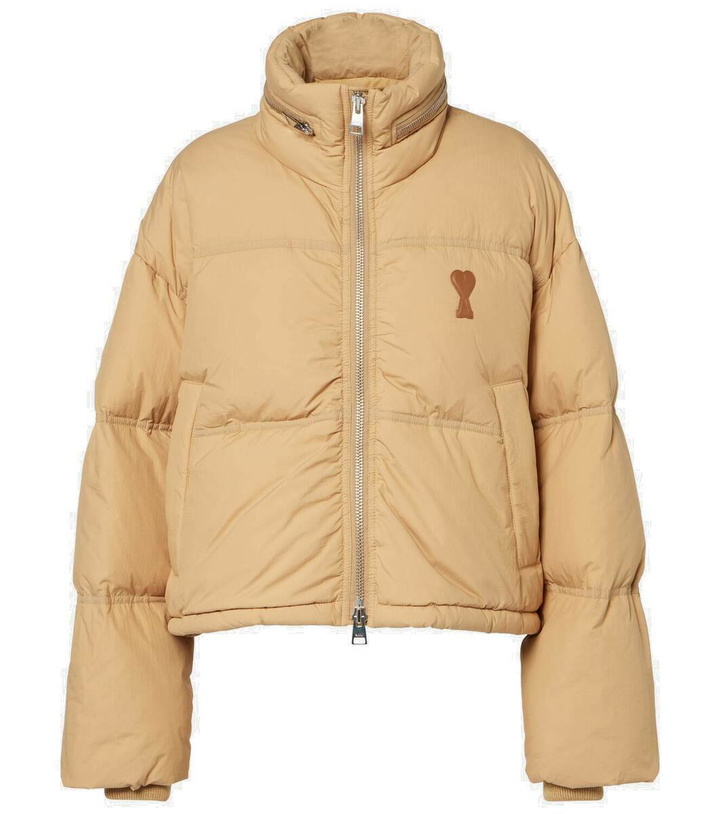 Photo: Ami Paris Ami De Cœur technical canvas down jacket