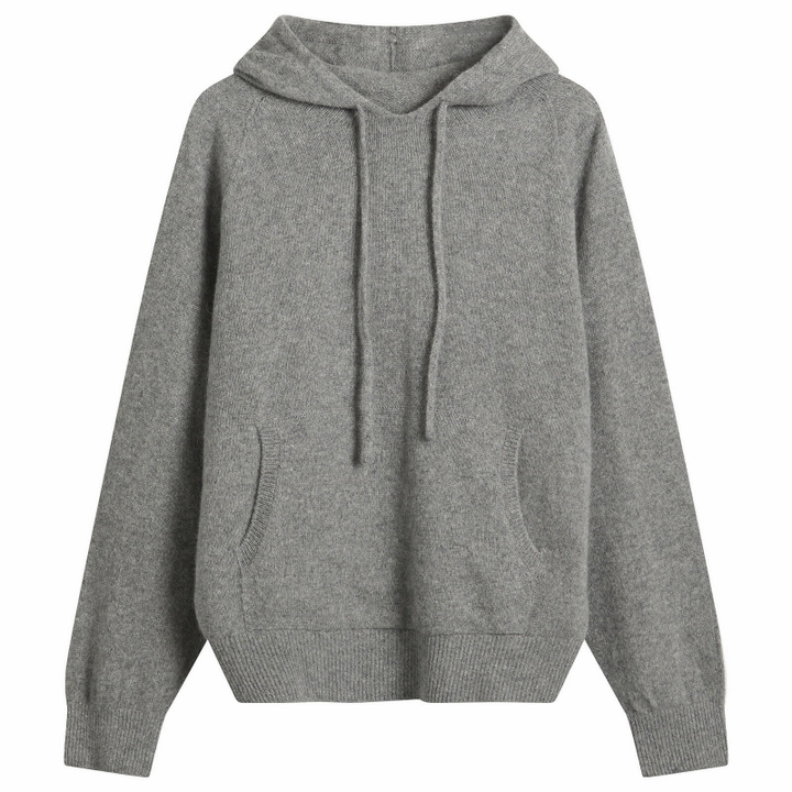 Photo: Nothing Written Women's Casta Knit Hoodie Sweater in Gray