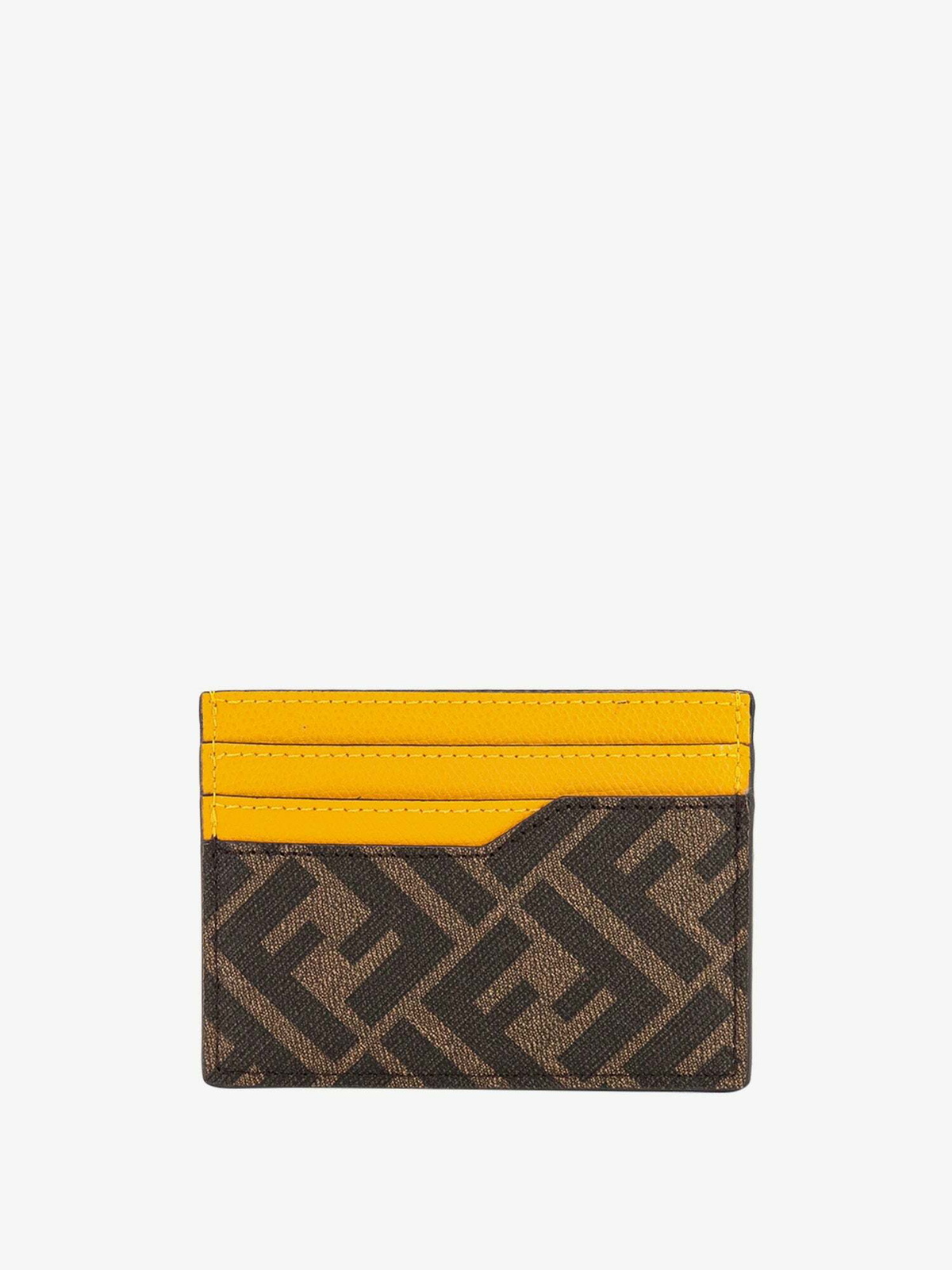 Fendi Card Holder Yellow Mens Fendi