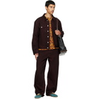 Dries Van Noten Burgundy Faded Jeans