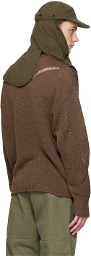 ROA Brown Intarsia Sweater